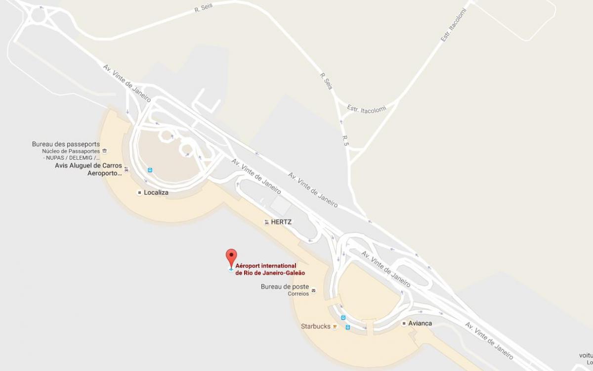 Карта на летище Галеан