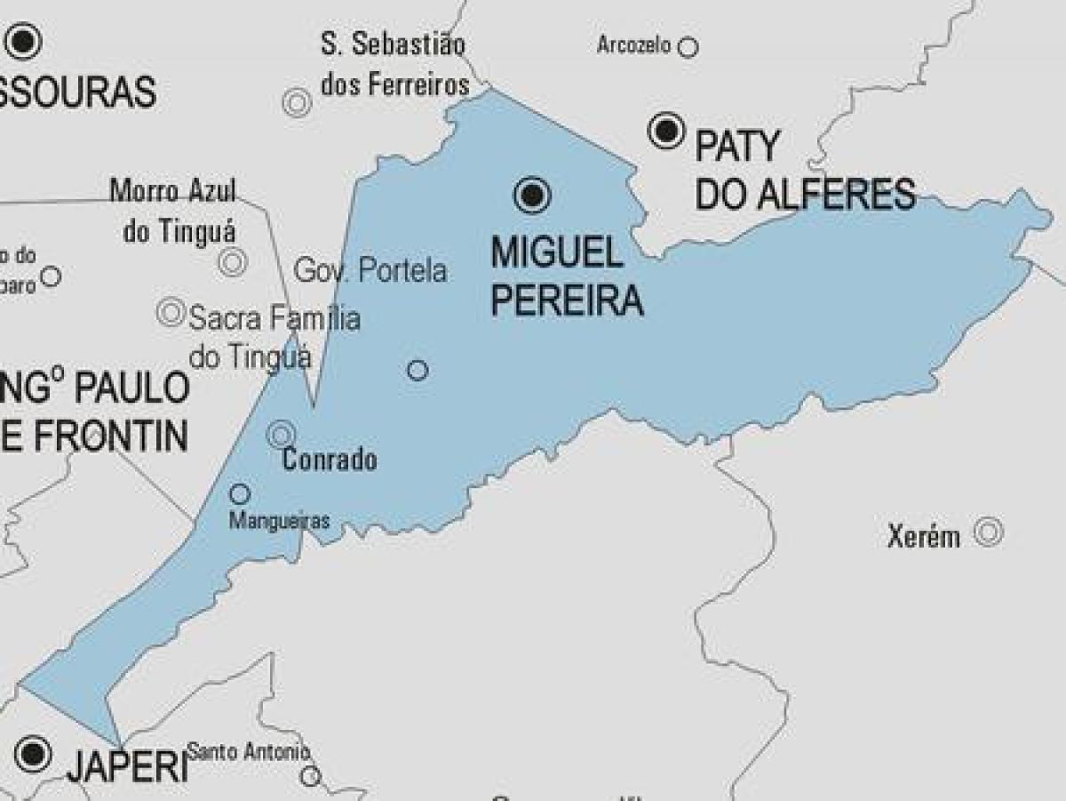 Карта на Мигел-Перейра община