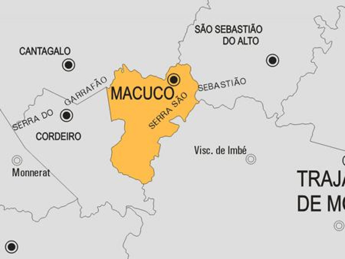 Карта на община Макуко