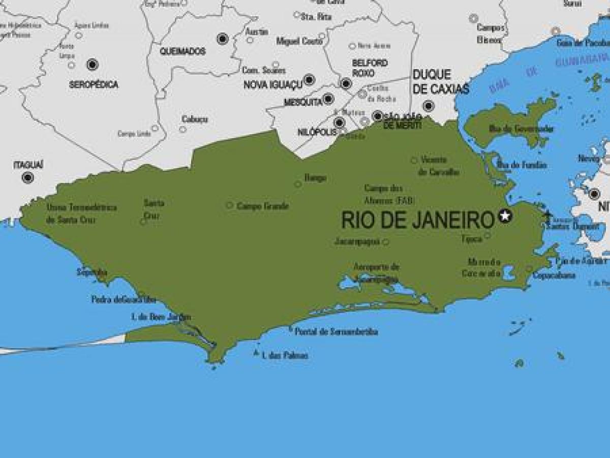 Карта на община Рио-Бониту