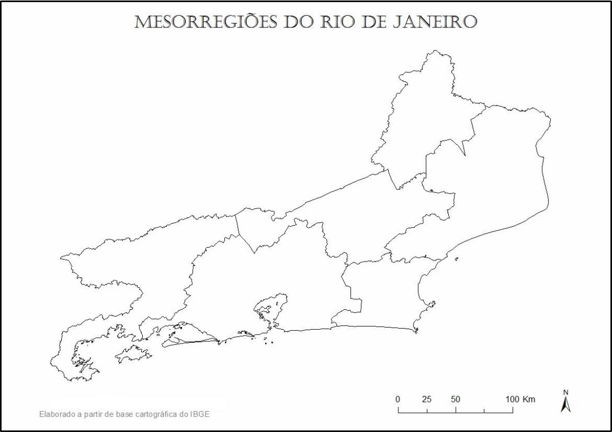 Карта на Рио-де-Жанейро на девствена