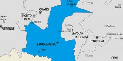 Карта на община Barra Манса