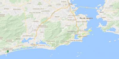 Карта плажа Рекрейо-dos-Бандейрантисе