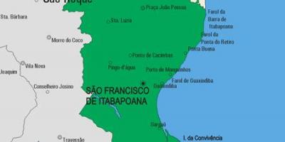 Карта на общината на Сан Fidélis
