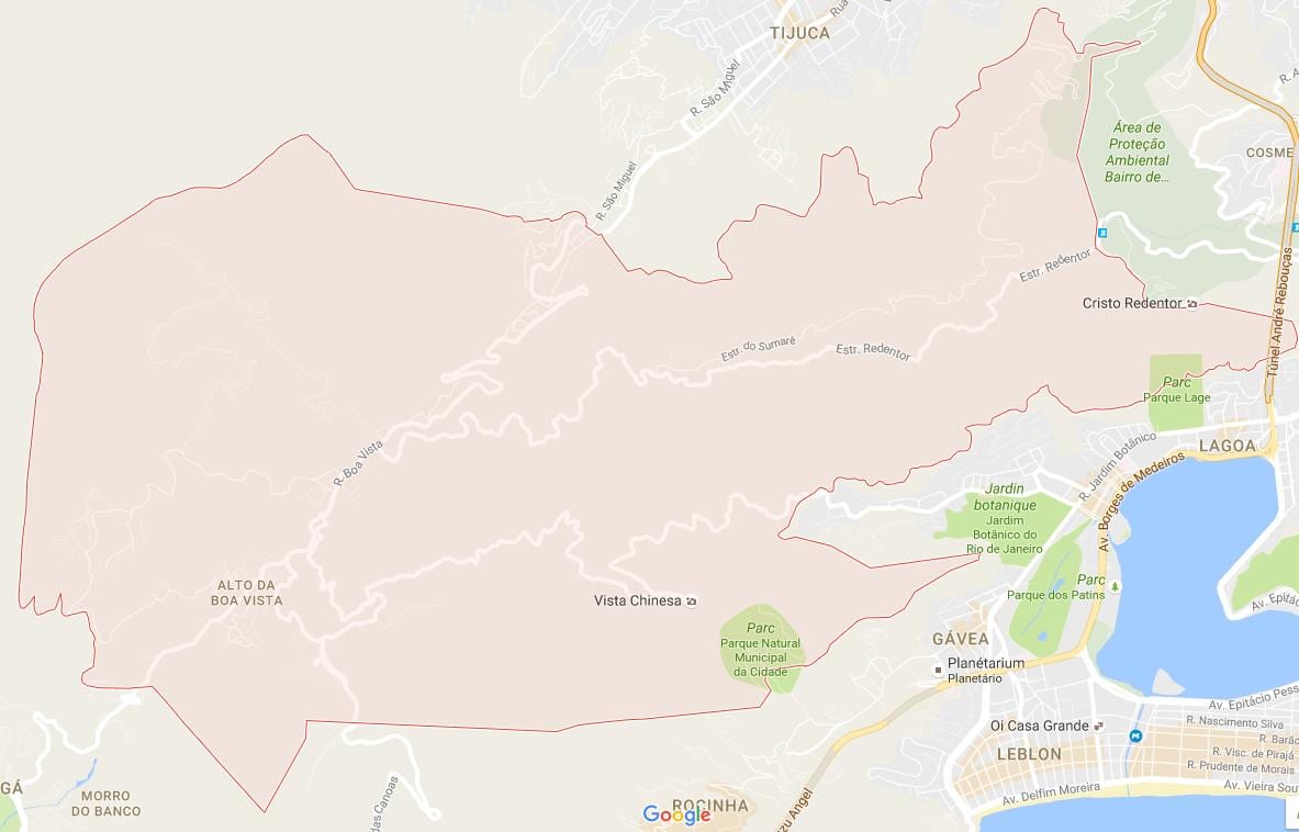 Карта Alto da boa Vista
