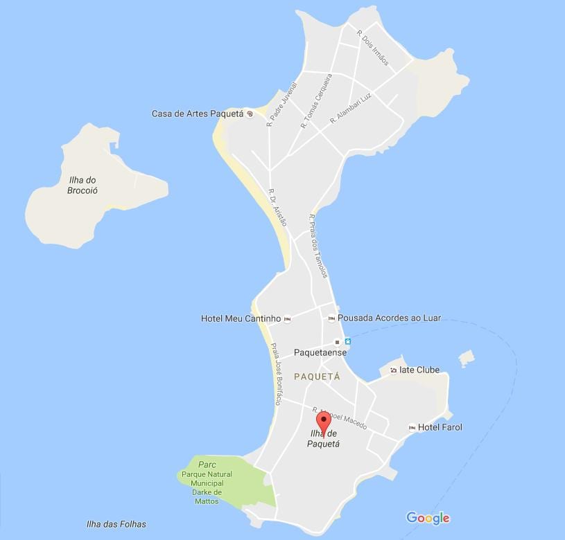 Карта Paquetá байро