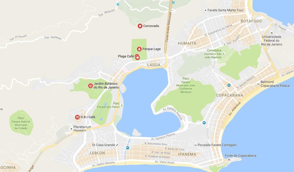 Карта на парка Лаге