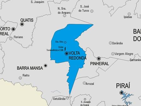 Карта на община Васорас
