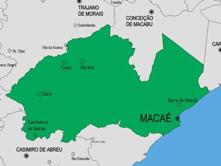 Карта на община Макаэ