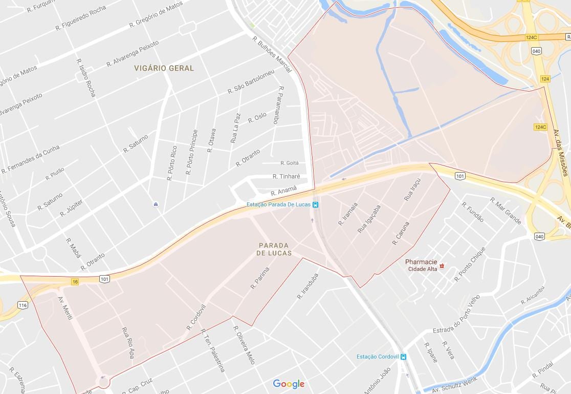 Карта на парада де Лукасе