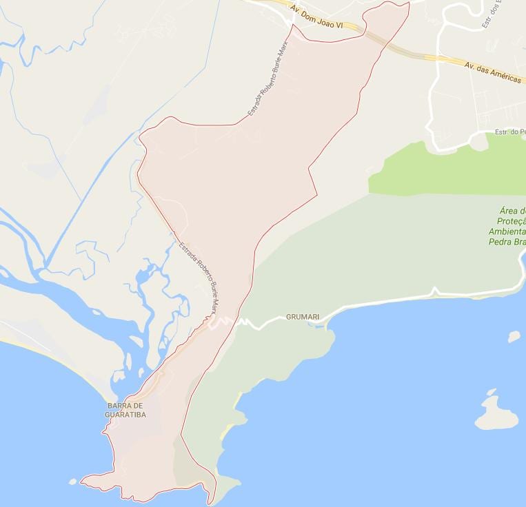 Карта на Barra де Гуаратиба
