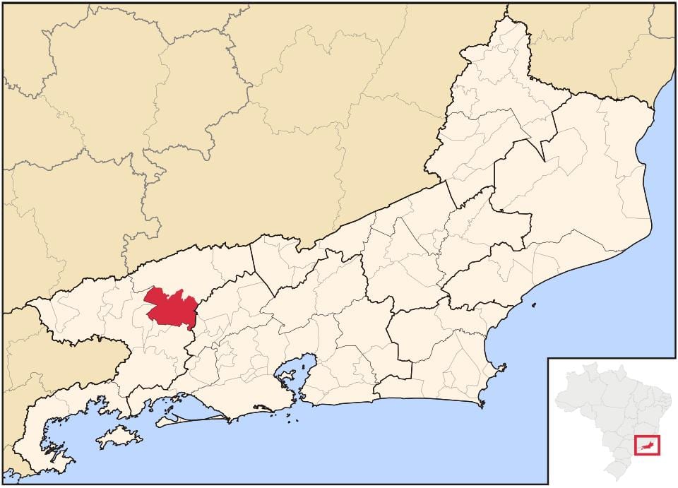 Карта на Barra DO Пираи