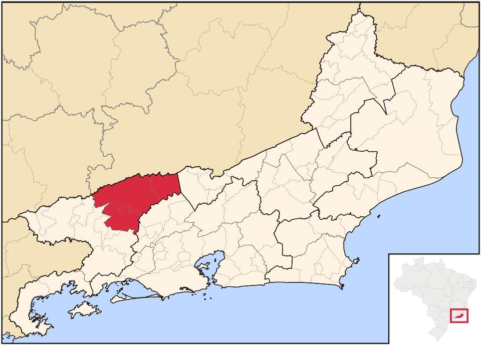 Карта на Barra DO Пираи