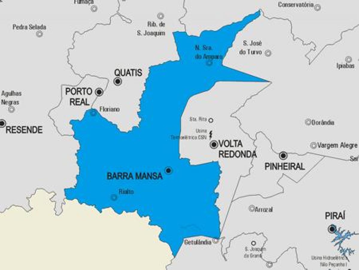 Карта на община Barra Манса