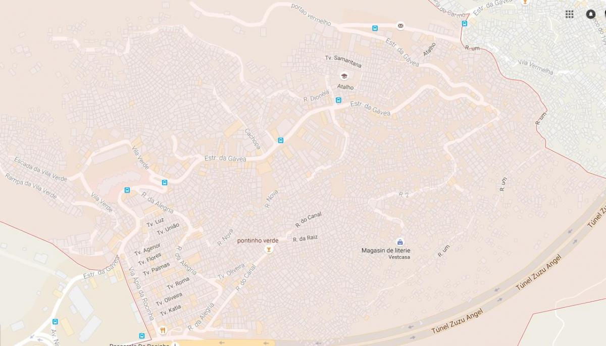 Карта favelas росина favelas