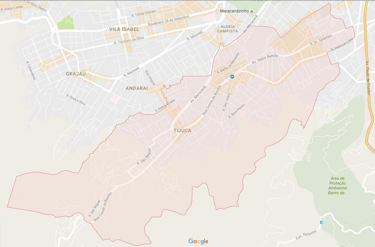 Карта На Tijuca