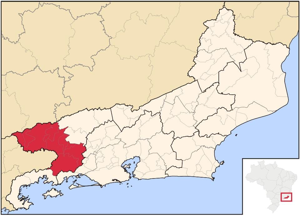 Карта Vale DO Paraiba Флуминенсе