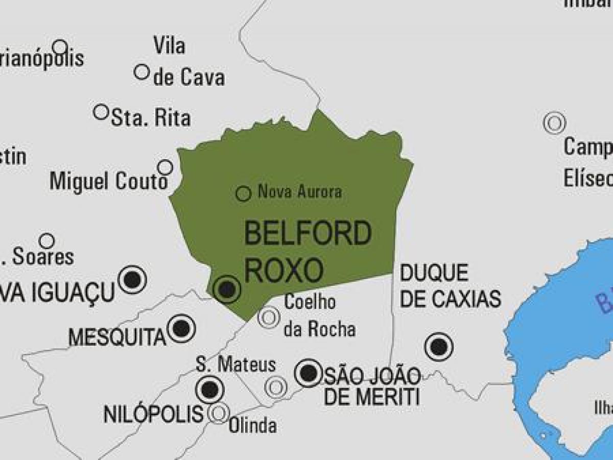 Карта на Белфорд-Роксо община