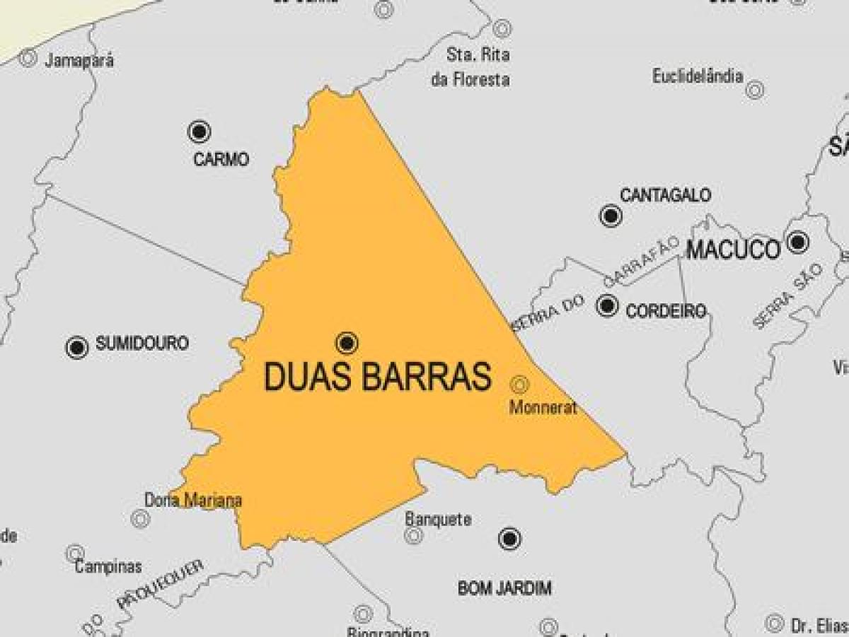 Карта на община Дуа Баррас