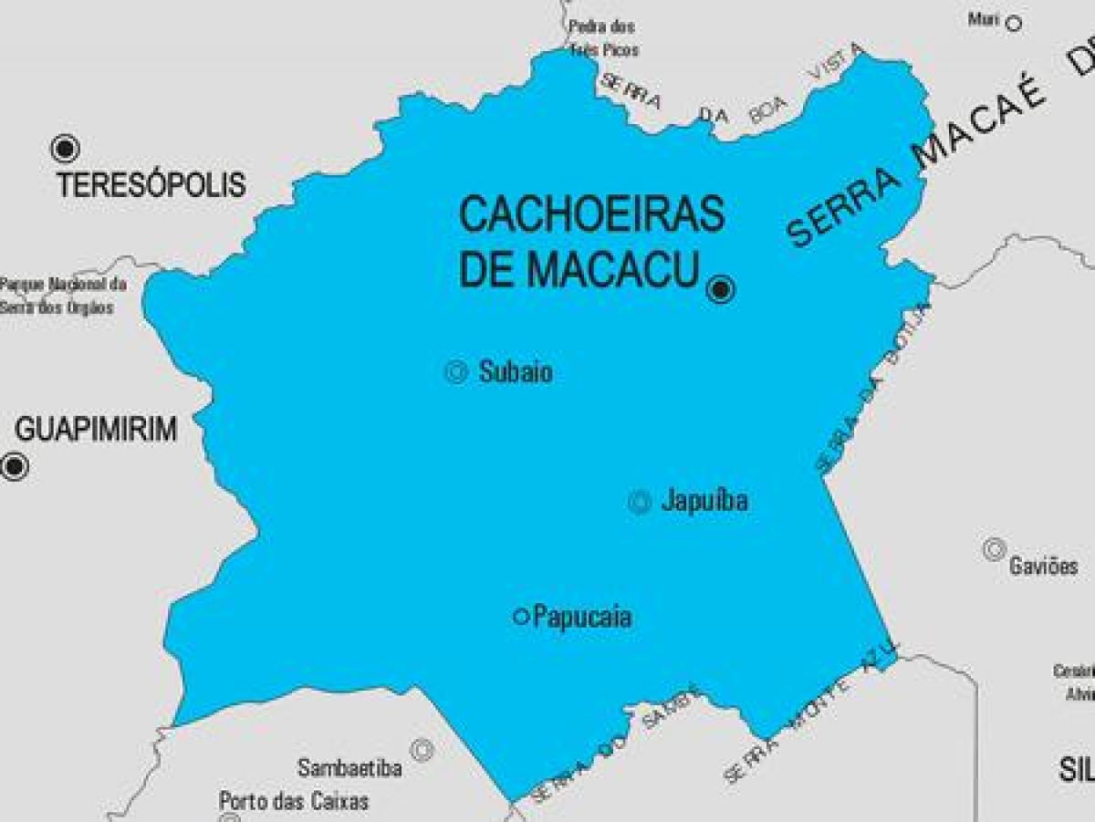 Карта кашуэйрас-ди-Макаку община