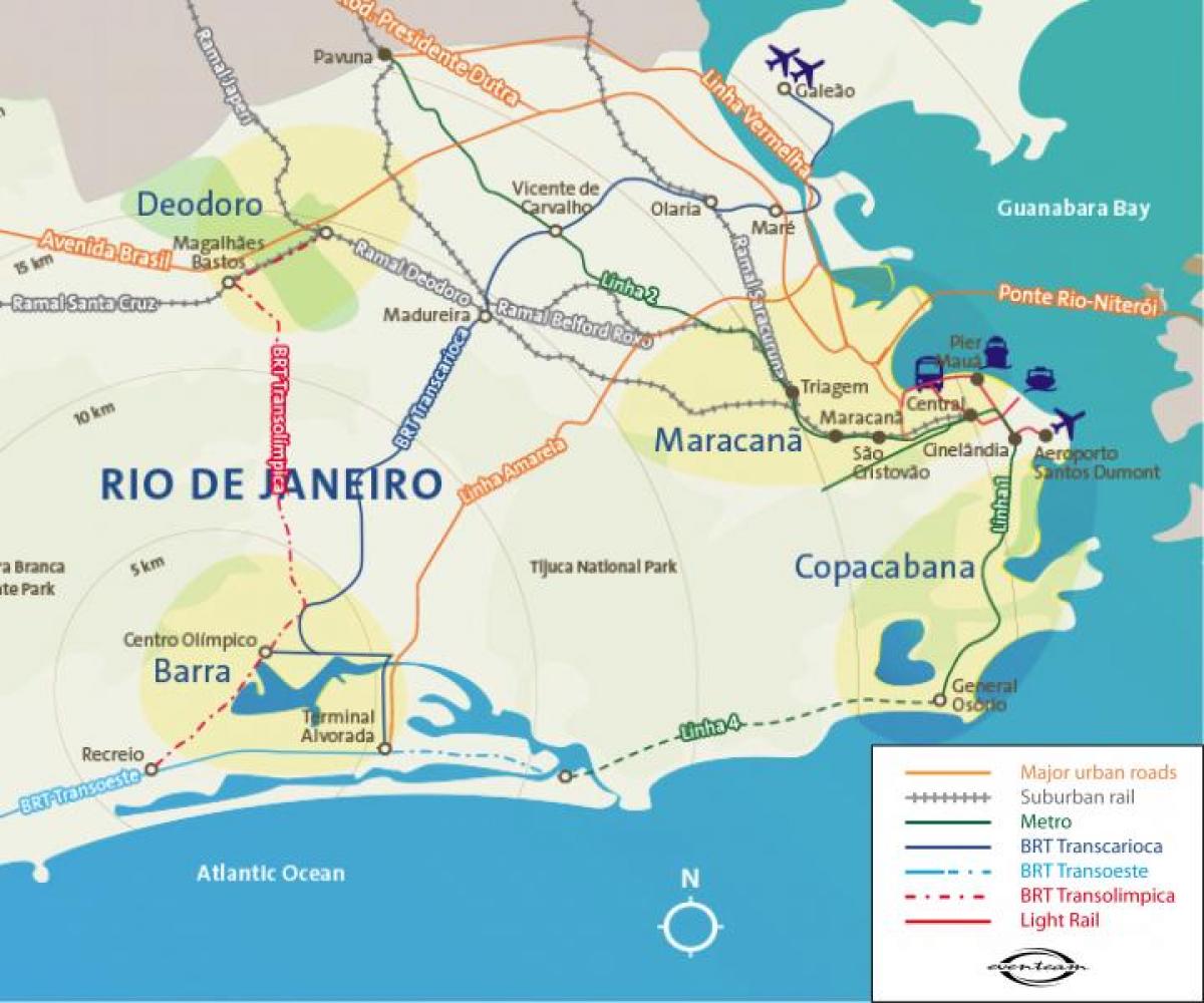 Карта на Рио де Жанейро летища