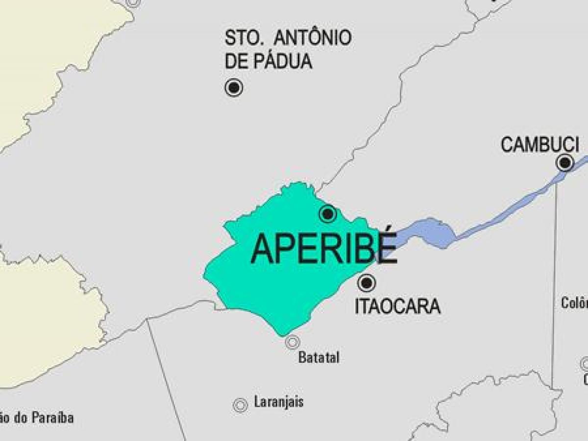 Карта на община Aperibé
