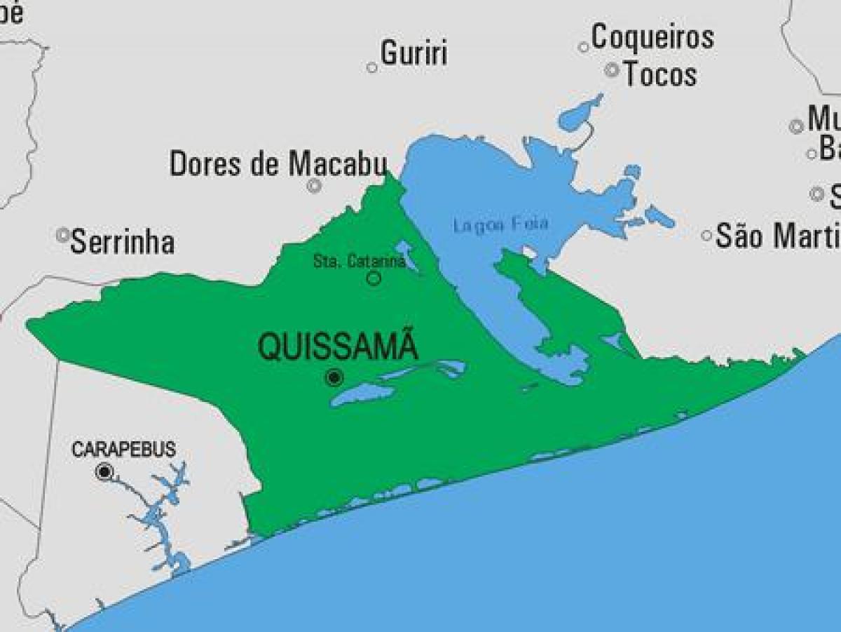 Карта на община Quissamã