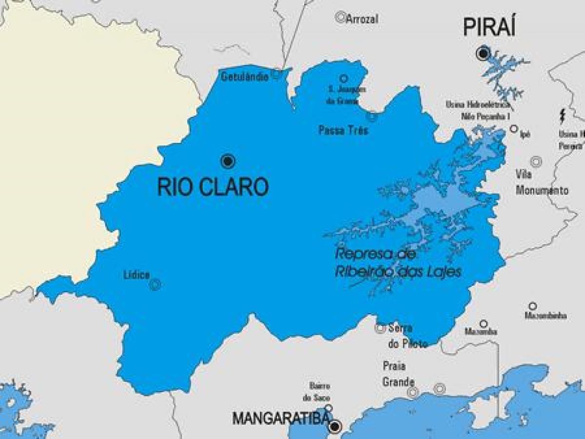 Карта на община Rio Claro