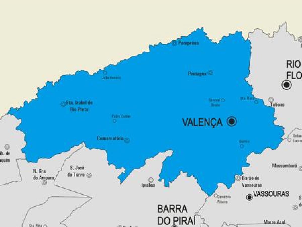 Карта на община Валънс