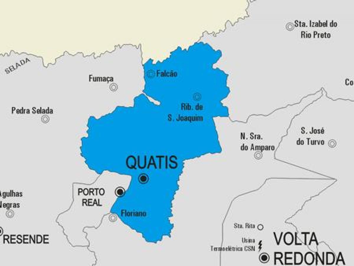 Карта на община Куатис