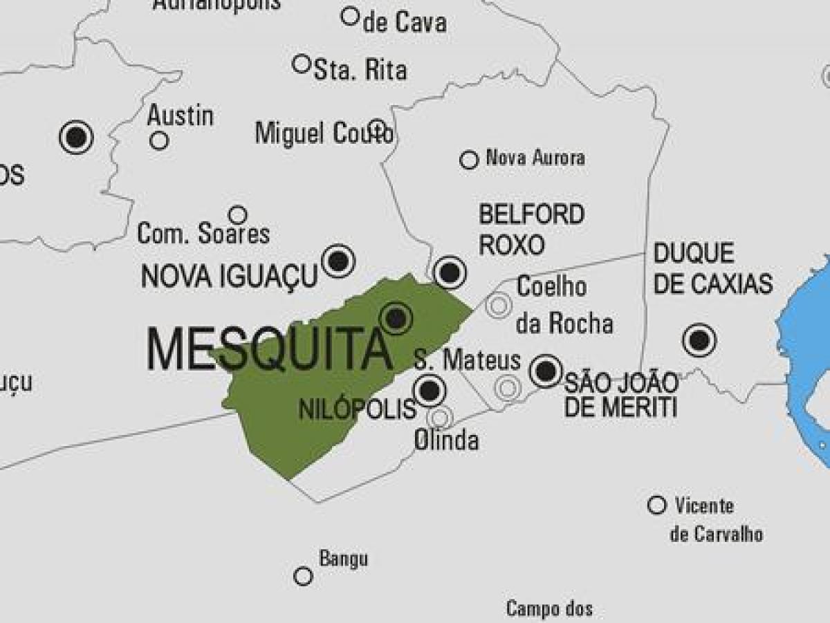 Карта на община Мескита