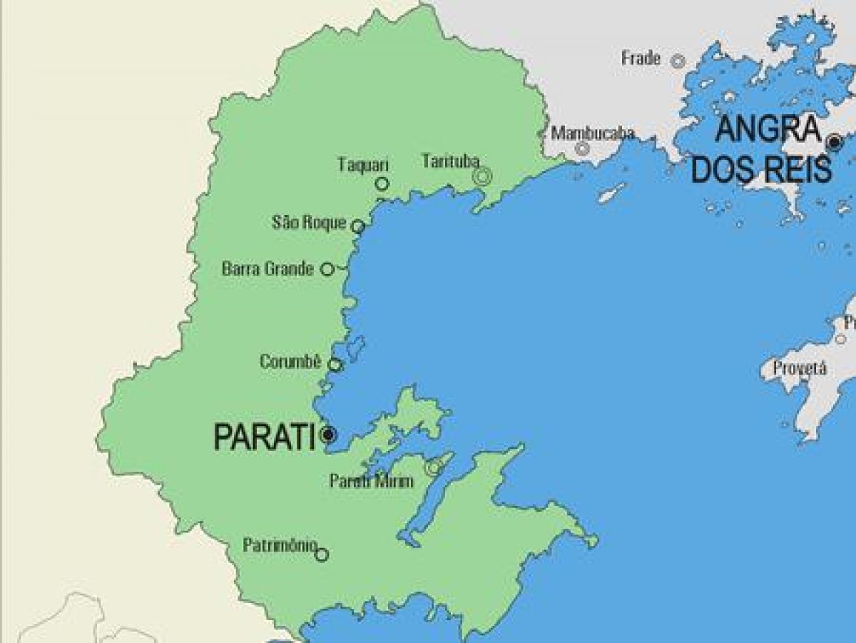 Карта на община Парати
