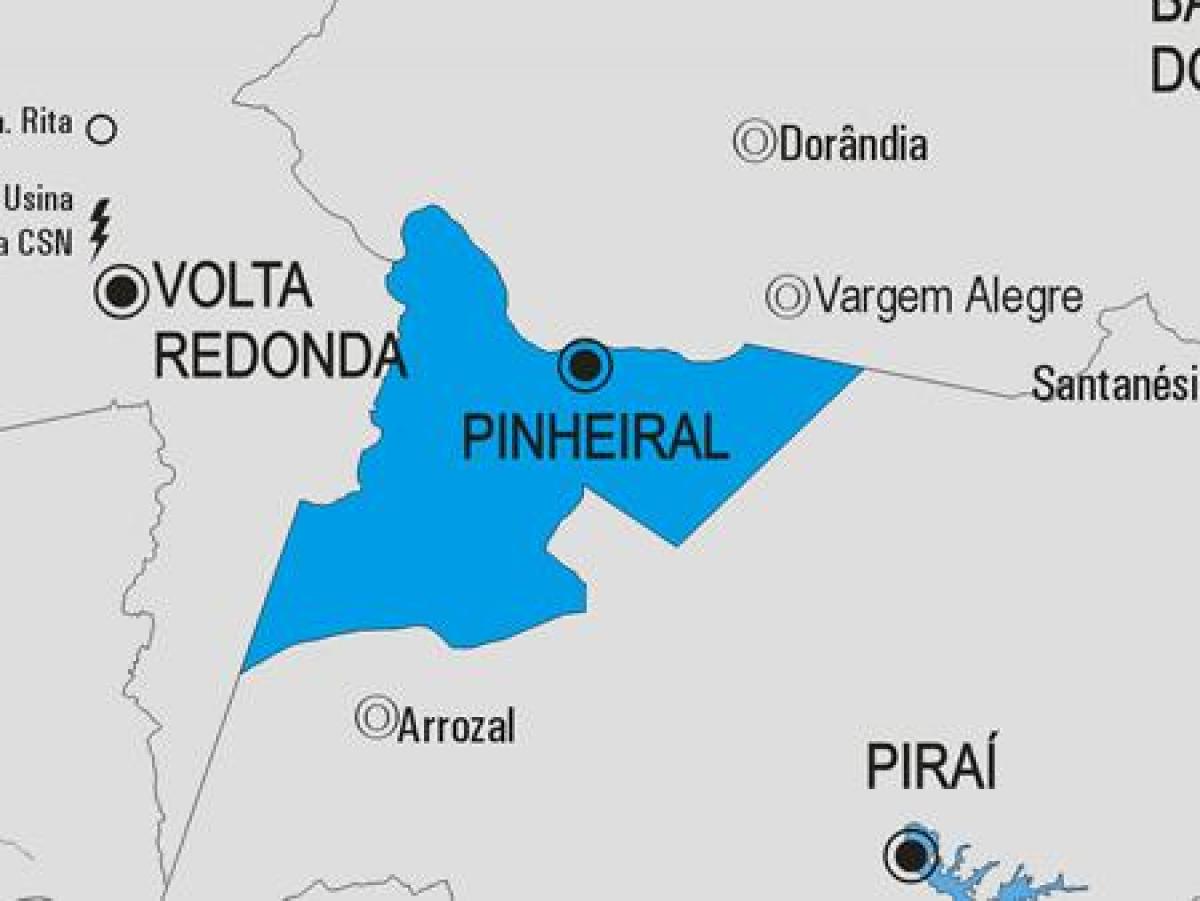 Карта на община Пиньейрал