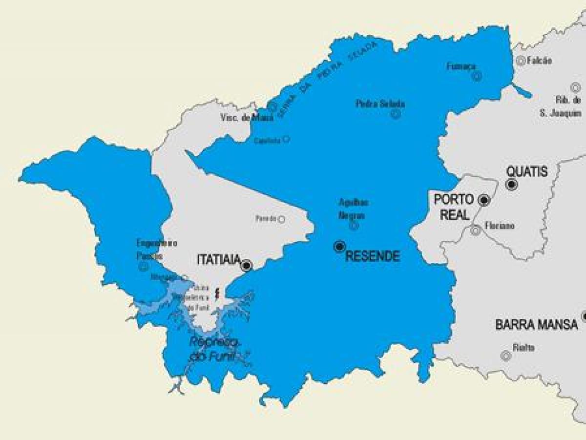 Карта на община Резенди
