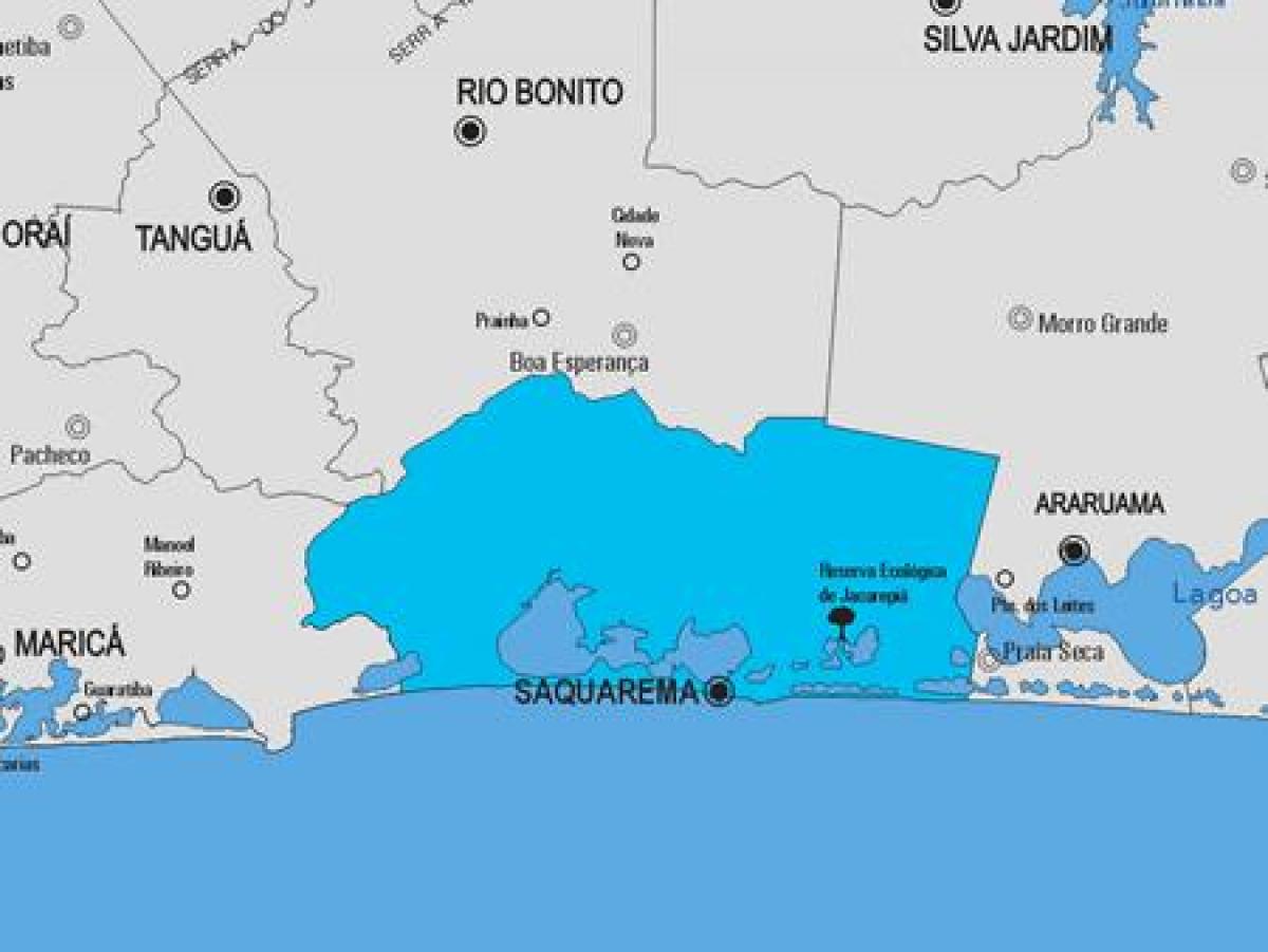 Карта на община Сакуарема