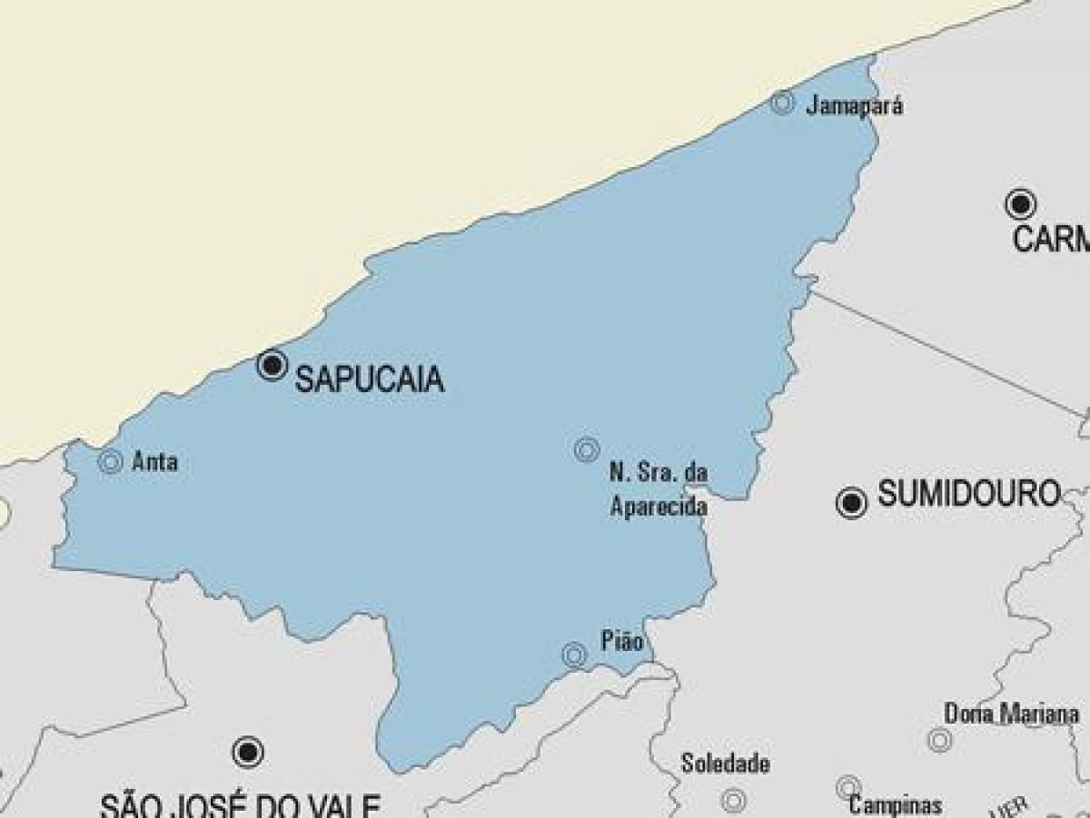 Карта на община Сапукая