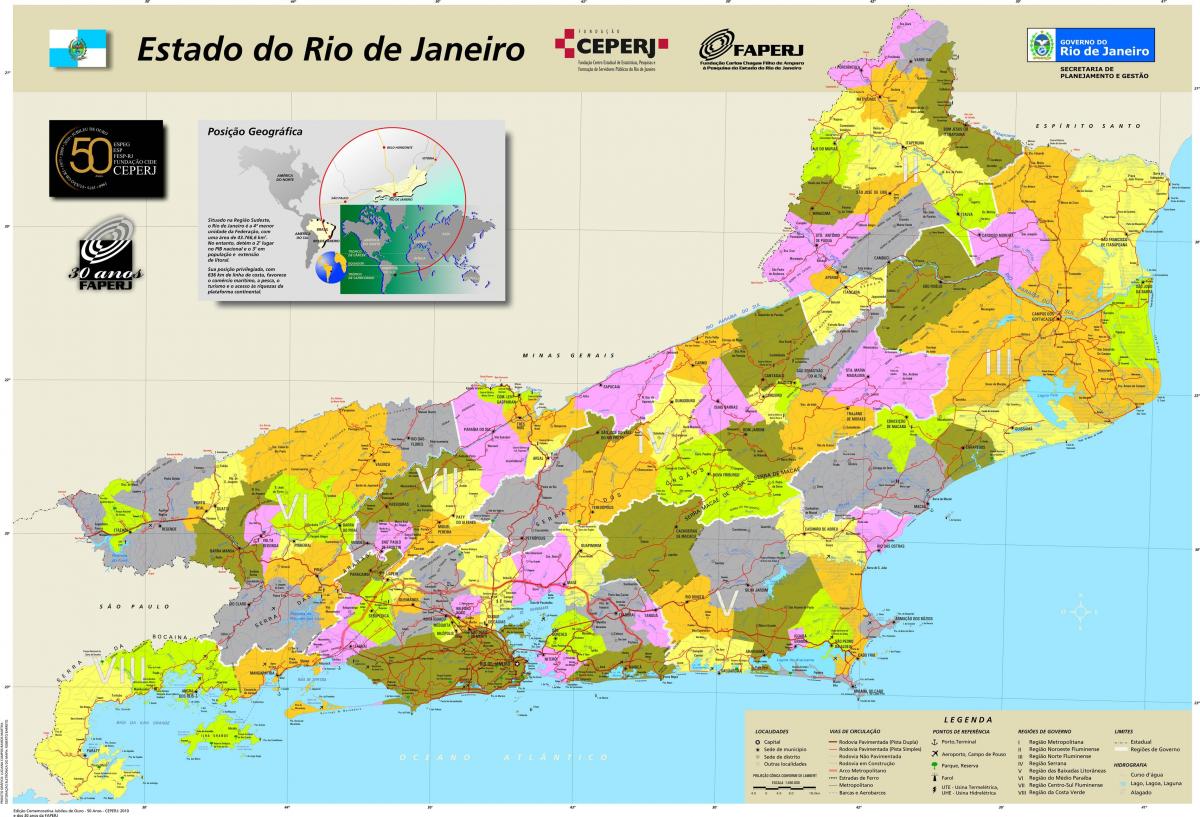 Карта на общини в Рио де Жанейро