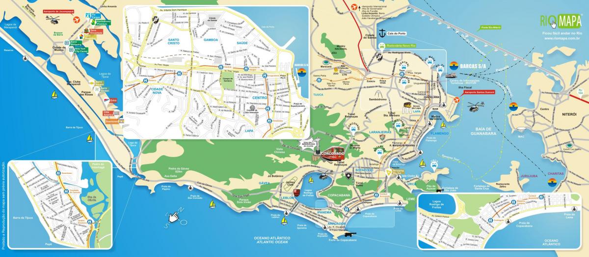 Карта на паметници на Рио де Жанейро