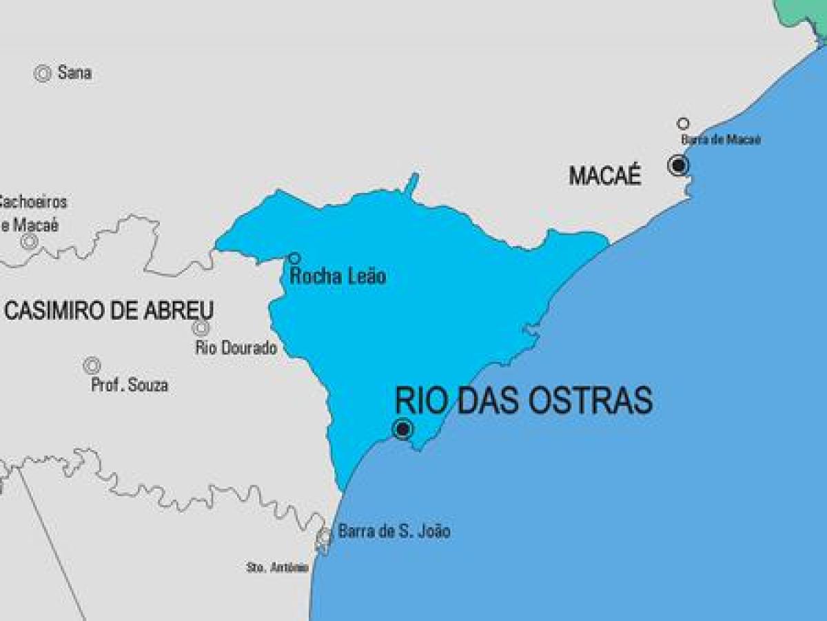 Общината на картата на Рио де Жанейро