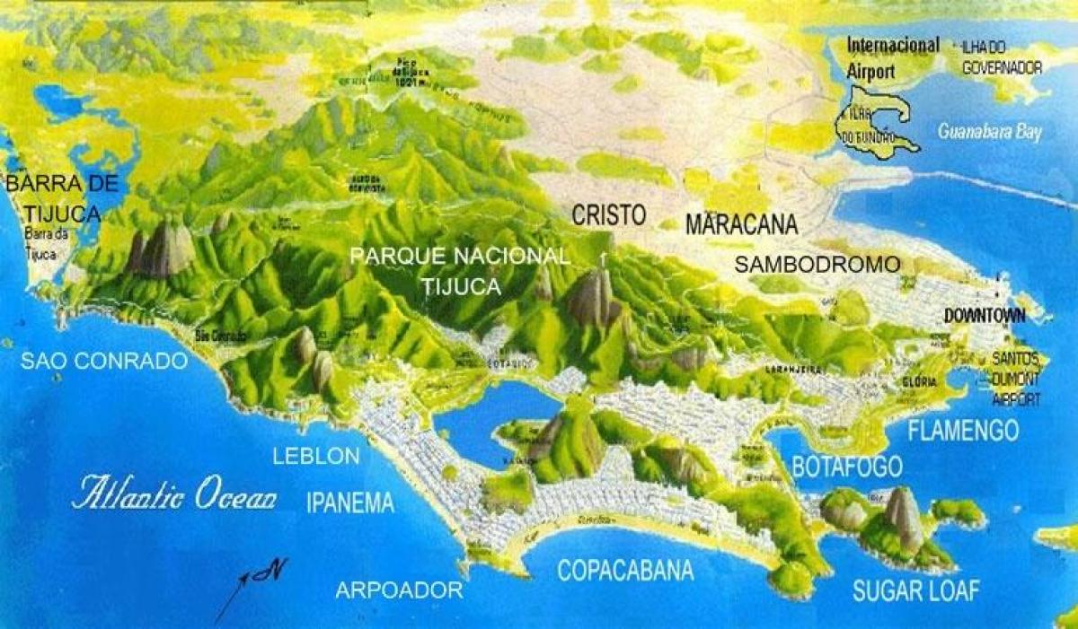 Карта плажа Сан Конрадо