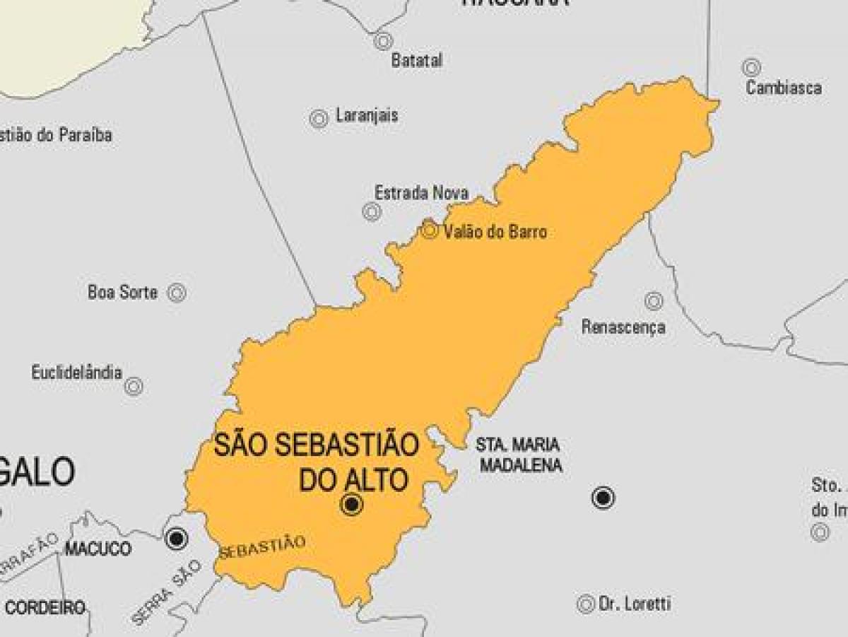 Карта на Сан Себастиан-ДУ община Алто