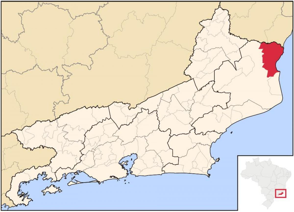 Карта на Сан Франсиско де Itabapoana