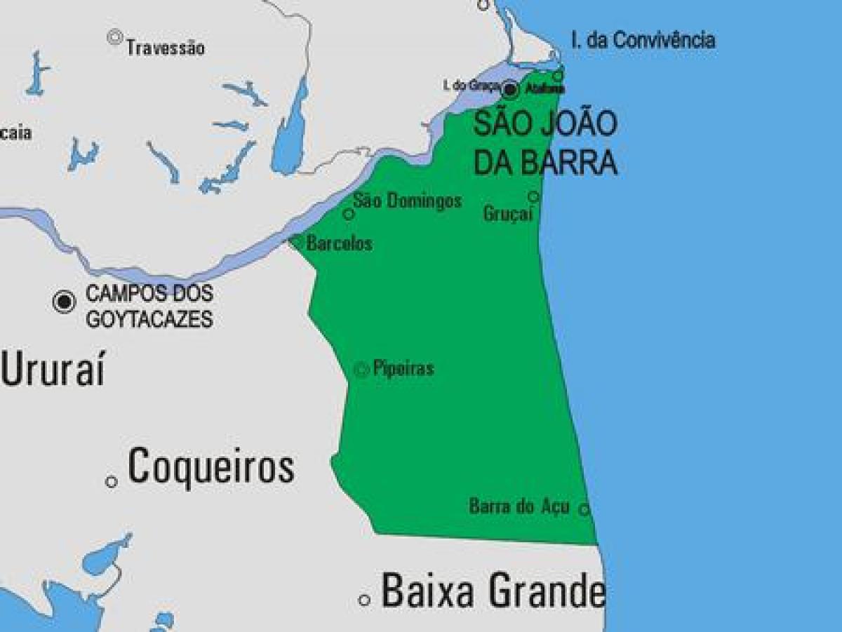 Карта на Сан Хуан-да-Barra община