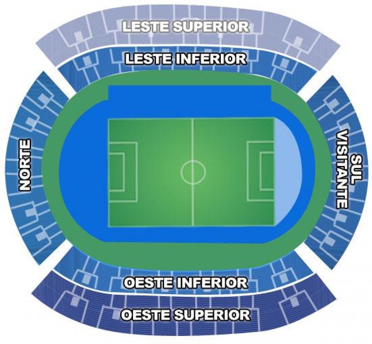 Картата стадион Жоао авеланжа в энженьяне secteurs