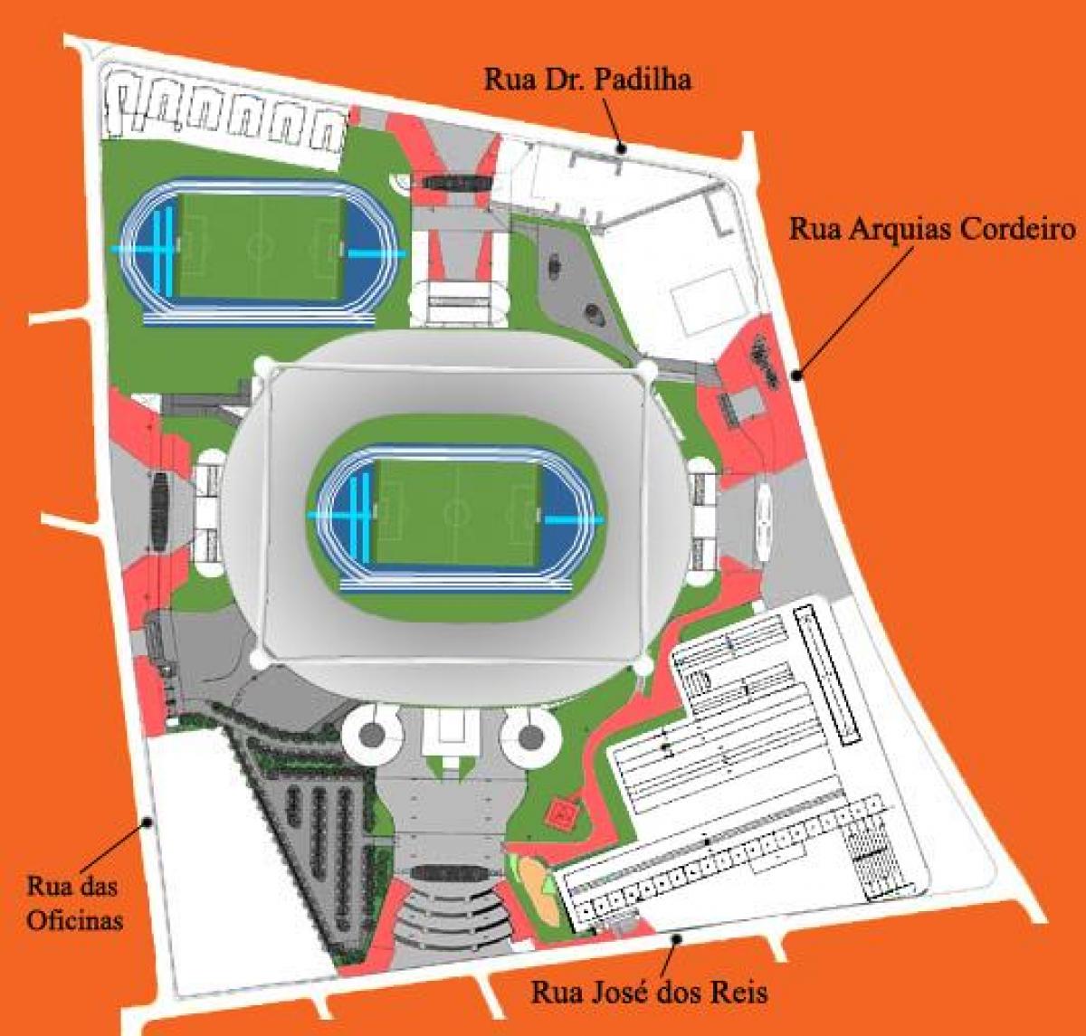 Картата стадион Жоао авеланжа в энженьяне
