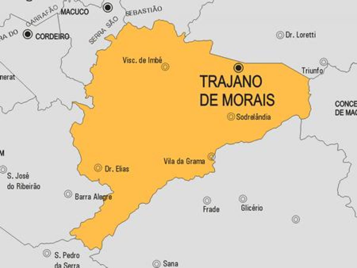 Карта на Траян община-де Мораис