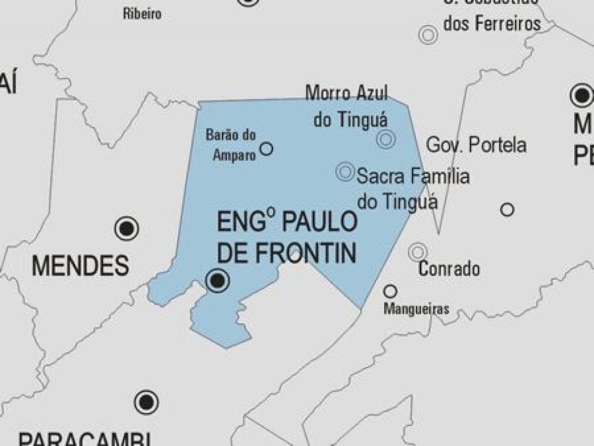 Карта Энженьейру-Паоло-ди-Фронтин община