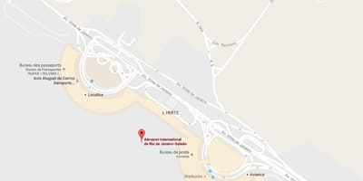 Карта на летище Галеан