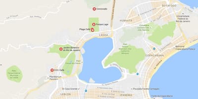 Карта на парка Лаге