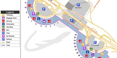 Карта на Международното летище в Рио де Жанейро
